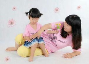 亲子照片女,定格美好瞬间